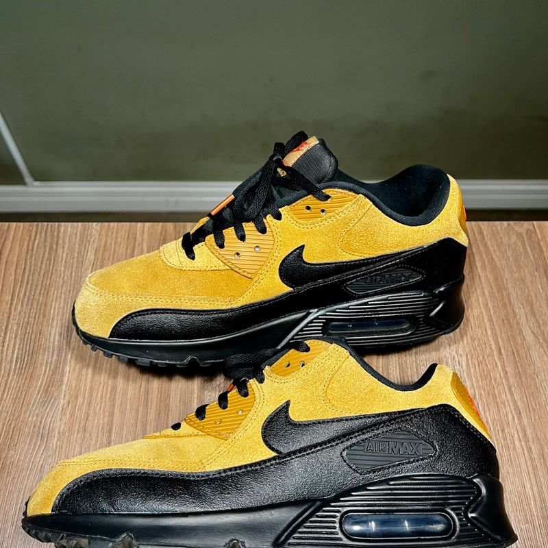 Tênis Nike Air Max 90 Amarelo Queimado Tênis Nike Air Max 90 Black