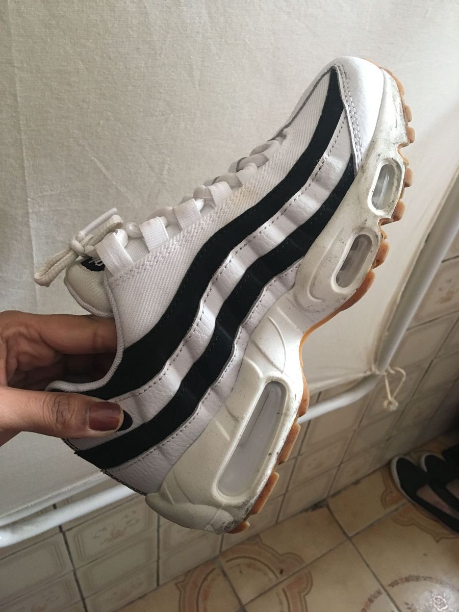 air max 95 branco e preto
