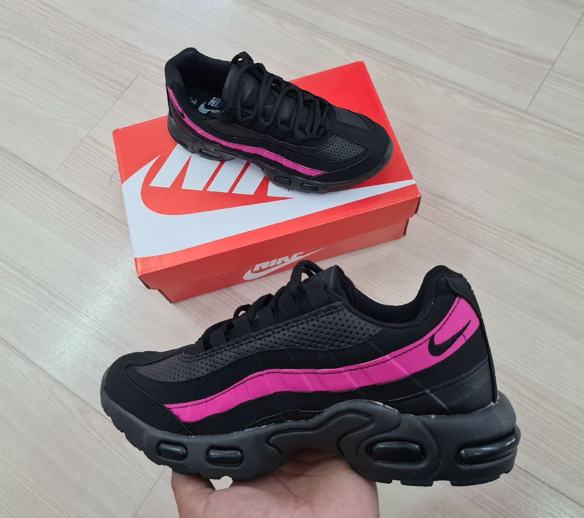 Nike Air Max 95 Preto Rosa | Tênis Feminino Nike Nunca Usado 51010156 | enjoei Nike Air Max 95 Preto Rosa | Tênis Feminino Nike Nunca Usado 51010156 | enjoei