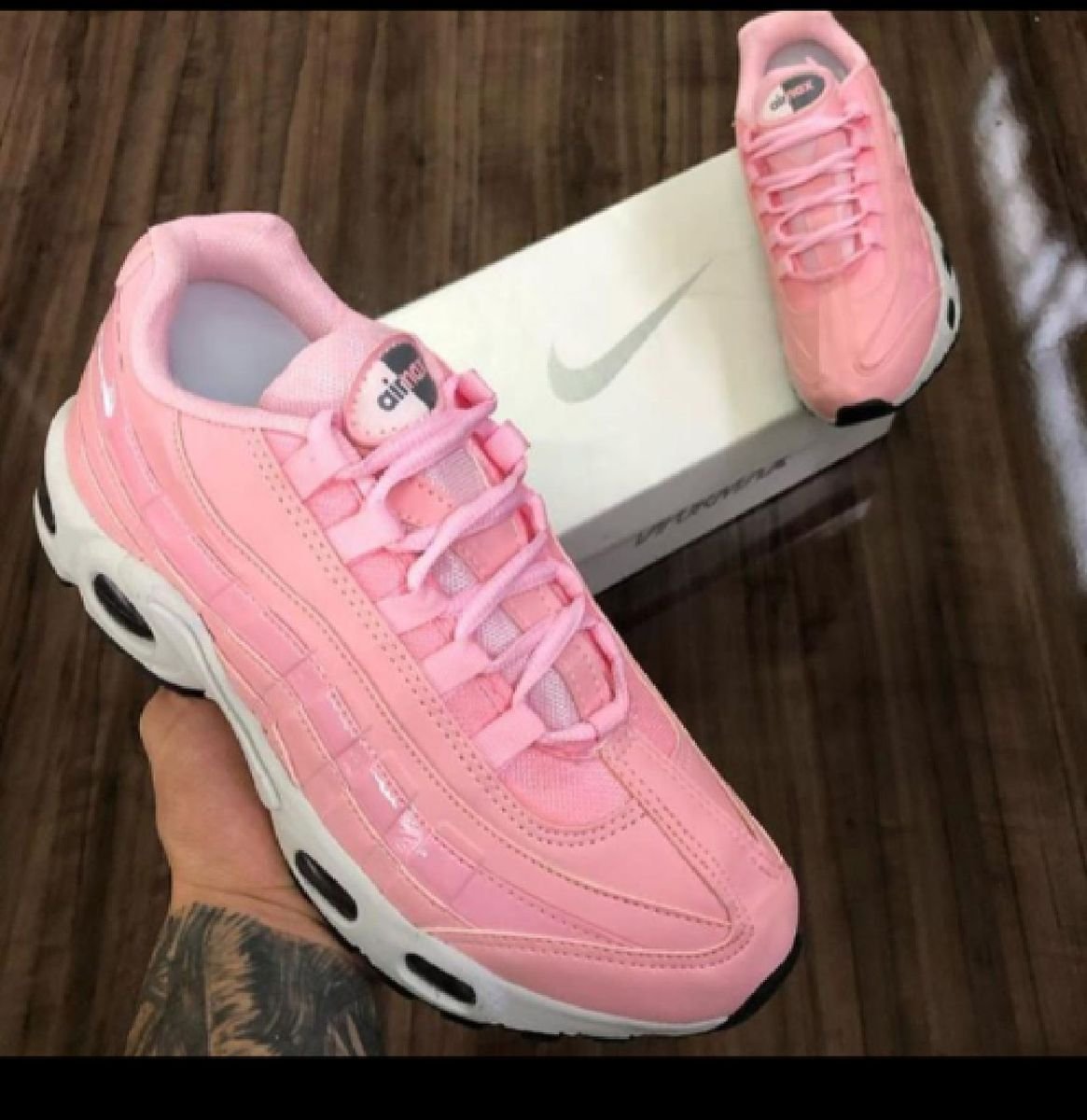 nike air max 95 white pink