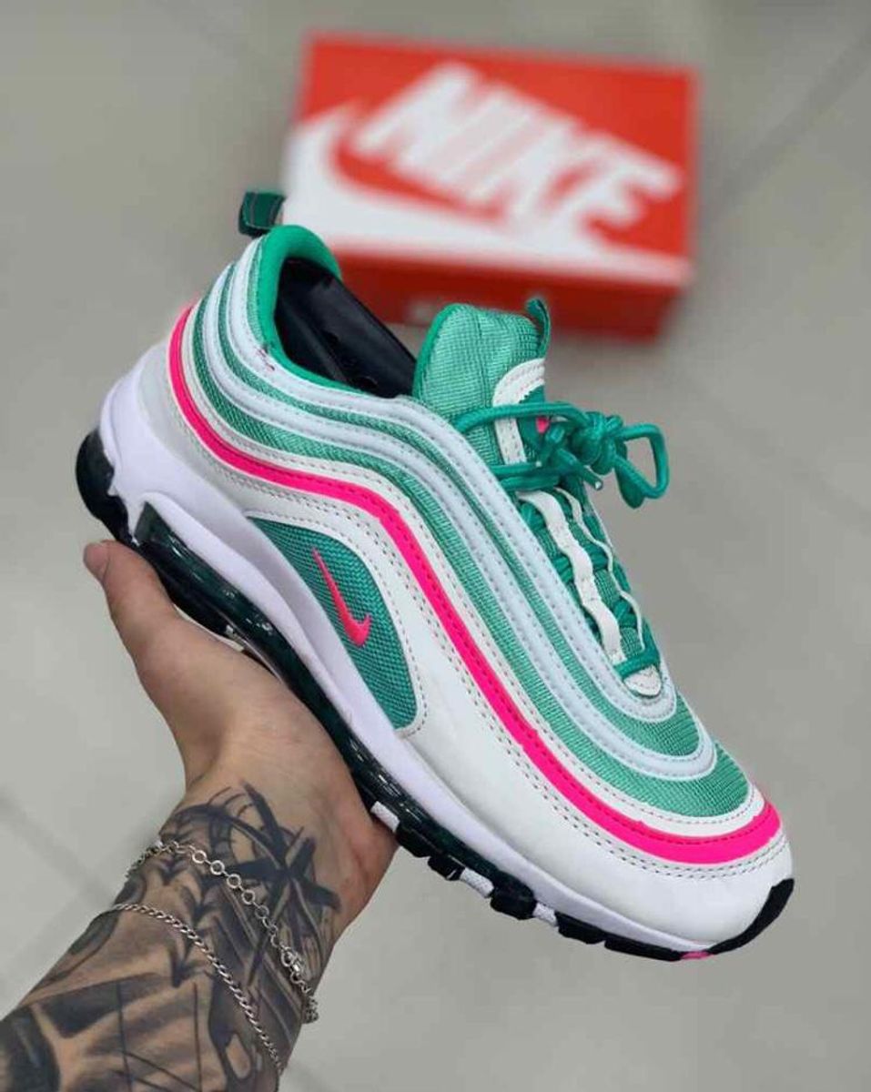 air max 97 verde e rosa