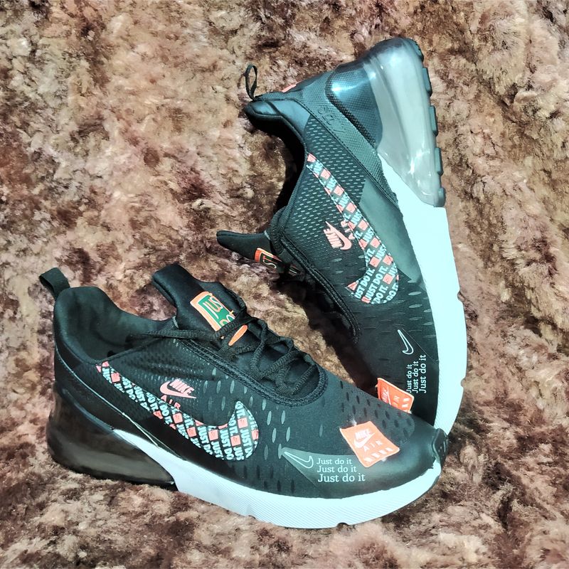 Nike Air Max Just do It Preto Laranja 42 Tênis Masculino Nike