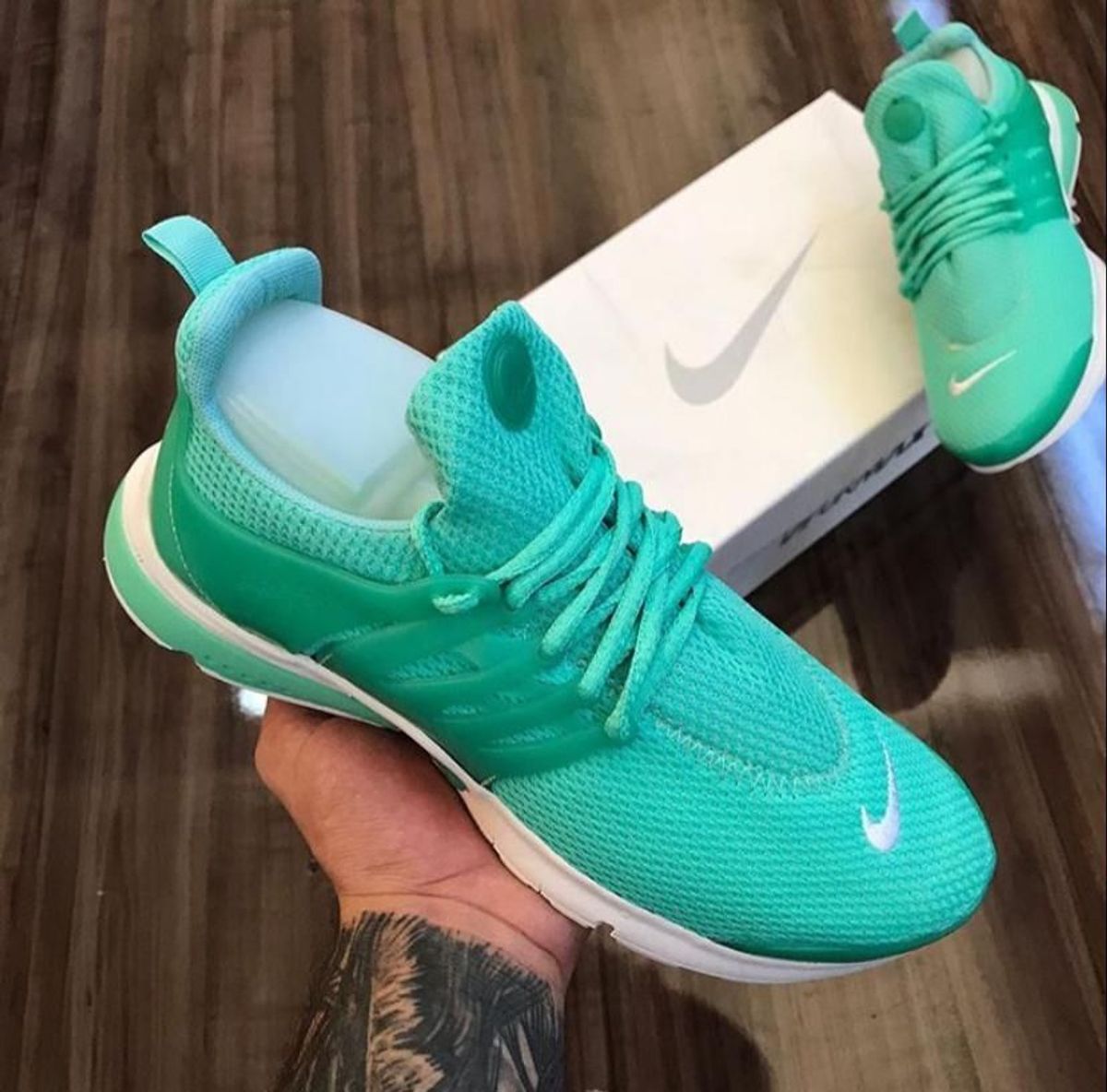 Nike presto 2024 verde agua