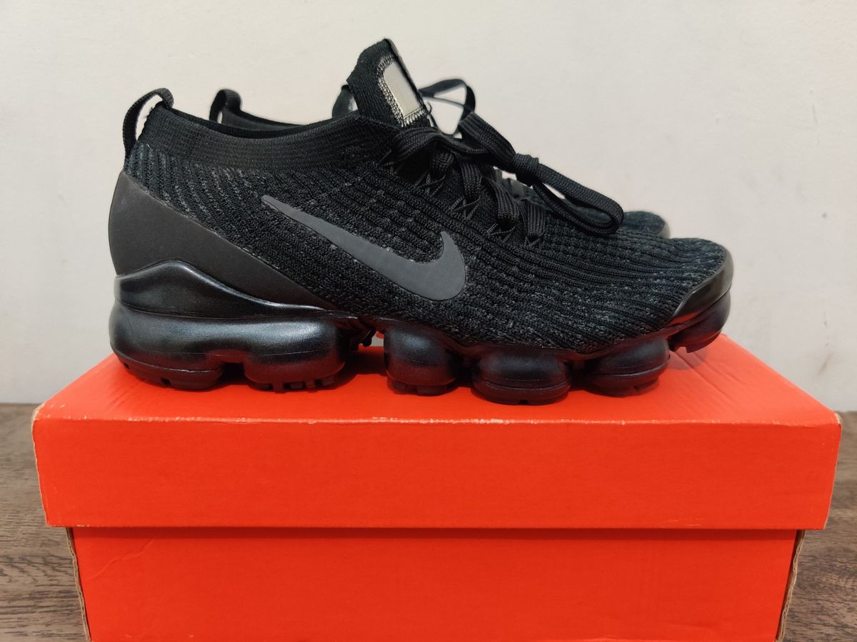 Nike Air Vapormax Flyknit 3 Triple Black, Tênis Feminino Nike Nunca Usado  95295156