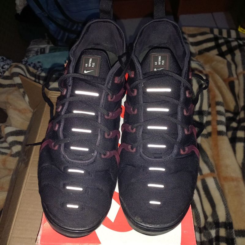 Nike air vapormax plus black cheap and noble red