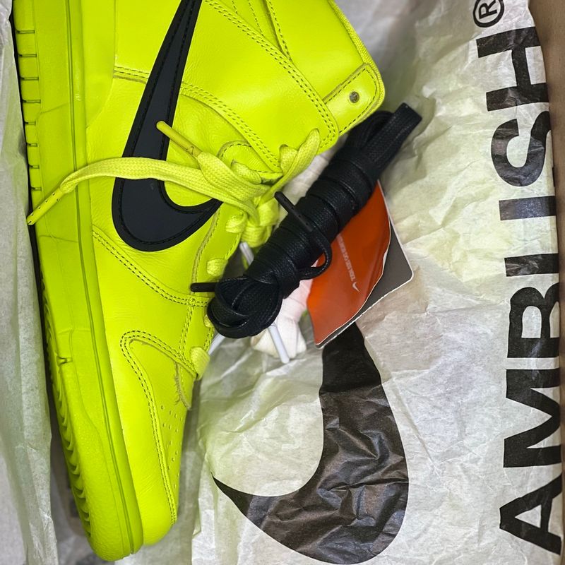 NIKE×ambush Tênis Nike AMBUSH x Dunk High Flash Lime
