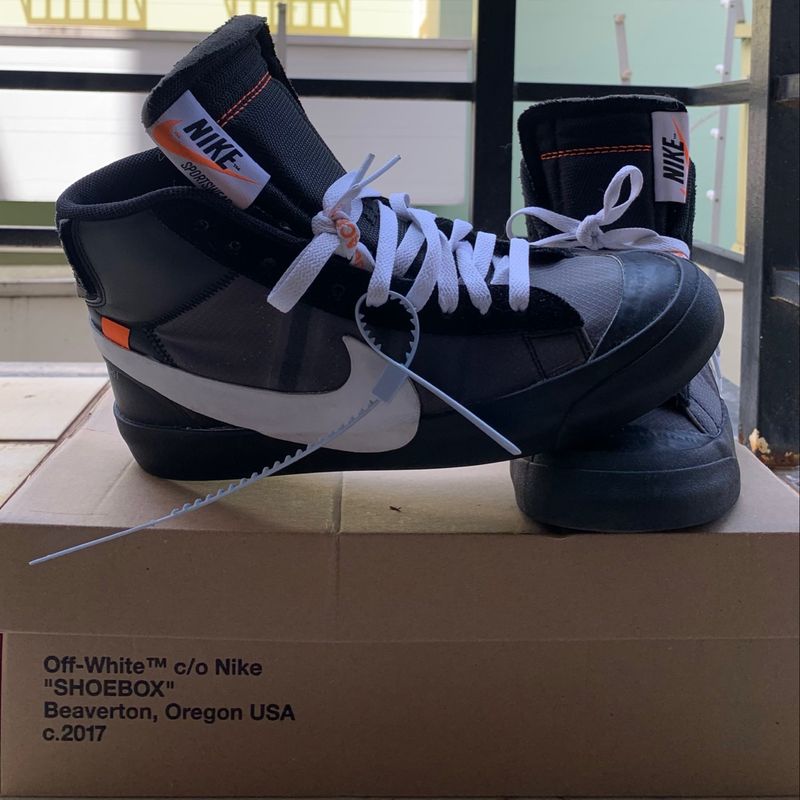 Nike Blazer Mid X Off White Grim Reaper Blazer Masculino Off White Usado  105450810 enjoei