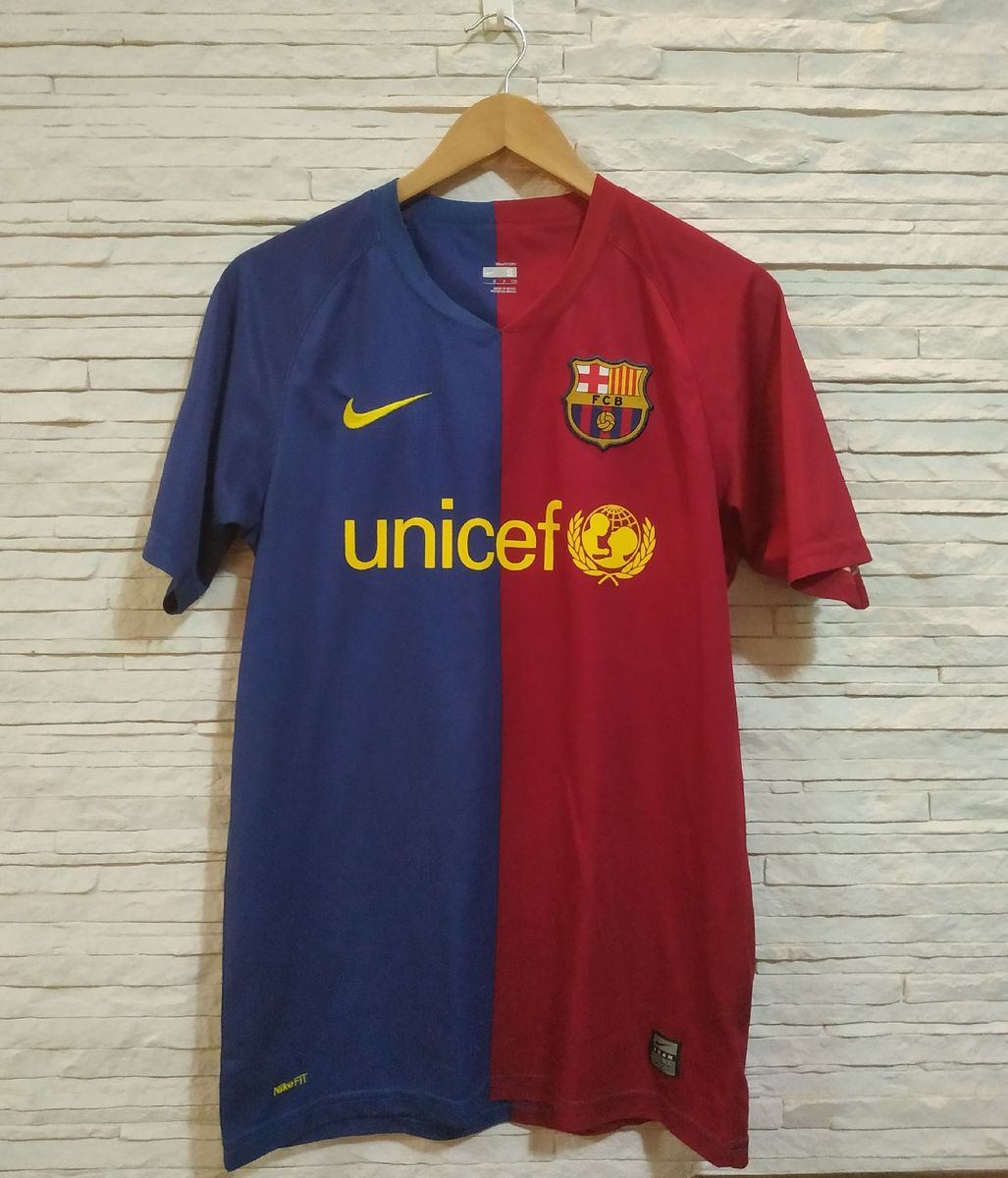 Nike Camisa Barcelona Unicef 08 Camisa Masculina Nike Usado Enjoei