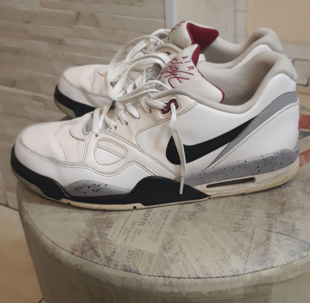 tenis nike de couro branco masculino
