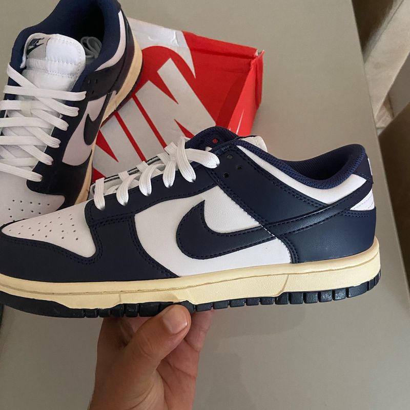 Nike Dunk Low Midnight Navy And White | Nike Sportswear