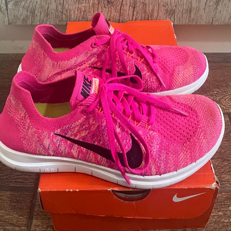 Nike free store flyknit rosas