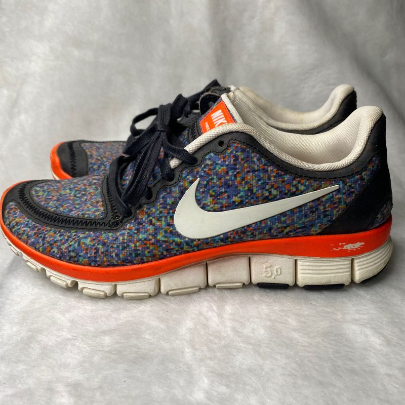 Nike Free Lib Liberty Arte Tecidos Hyper Azul Vermelho