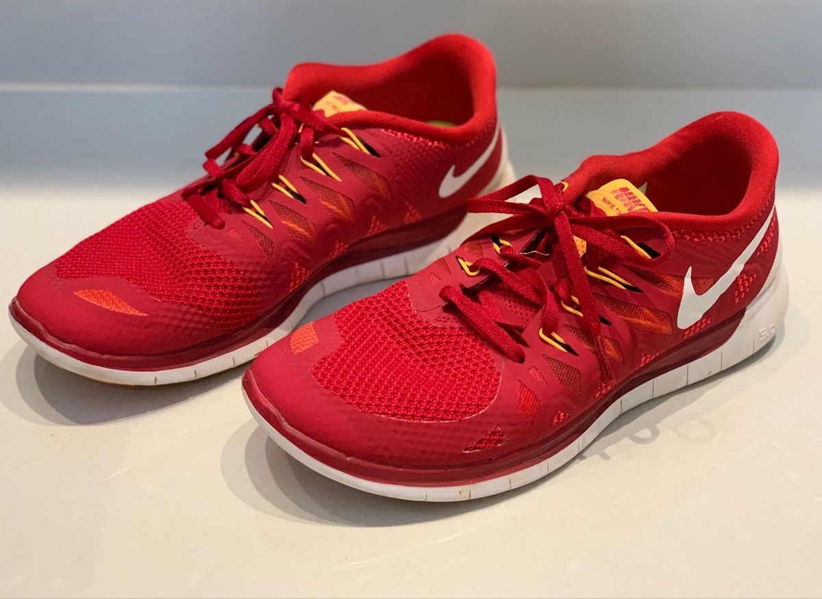 nike free vermelho