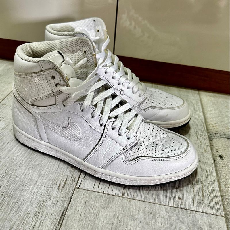 Jordan 1 hot sale branco