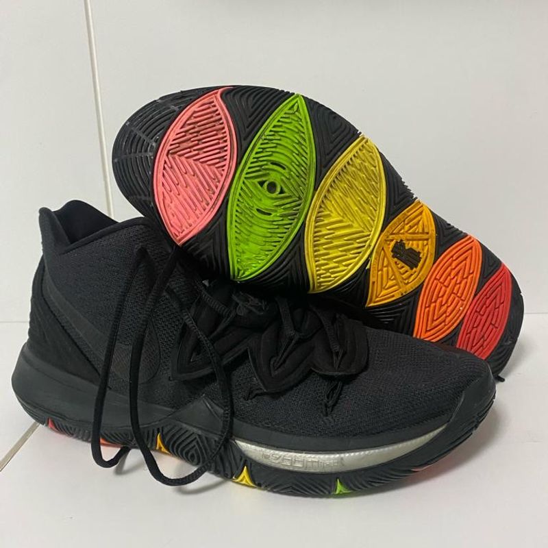 Black and store rainbow kyrie 5