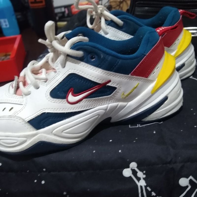 Nike m2k cheap tekno white yellow