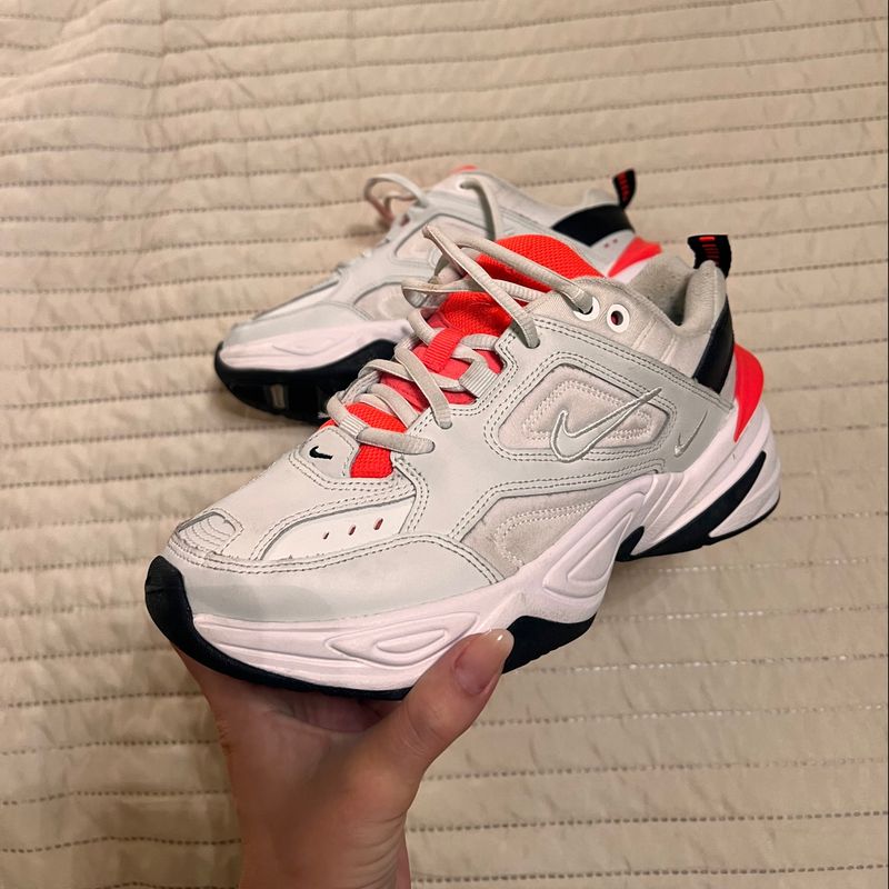 Nike m2k tekno white sales red