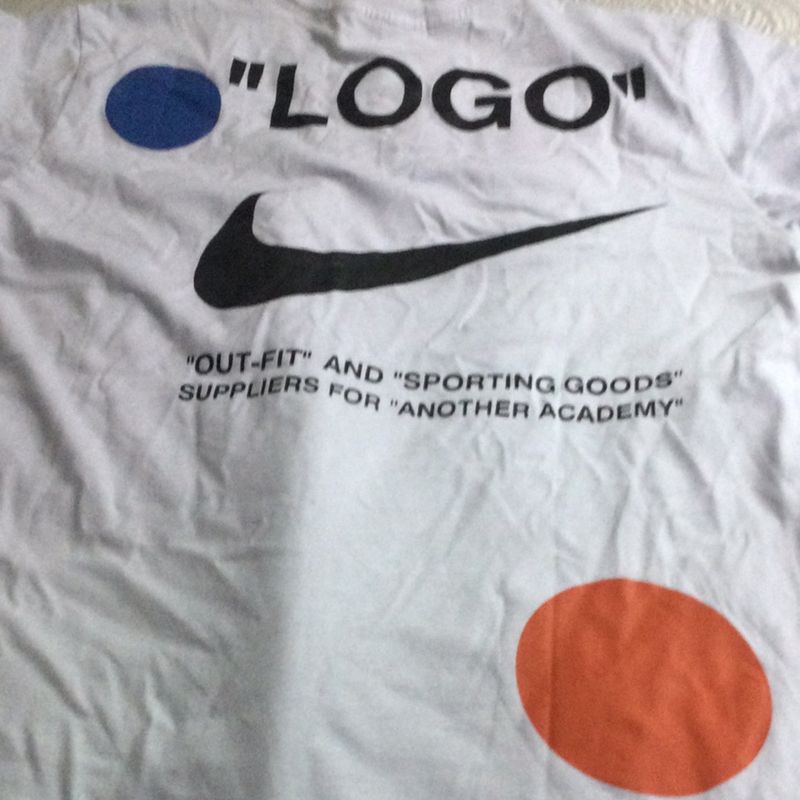 Nike off best sale white tee