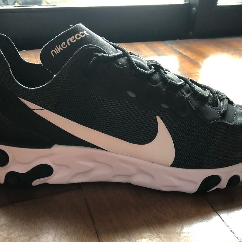 Nike react 55 black cheap and white