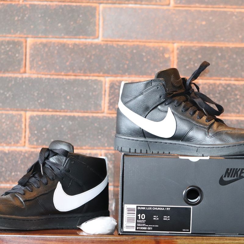 Nike Riccardo Tisci X Nikelab Dunk Lux Chukka / Rt Black White