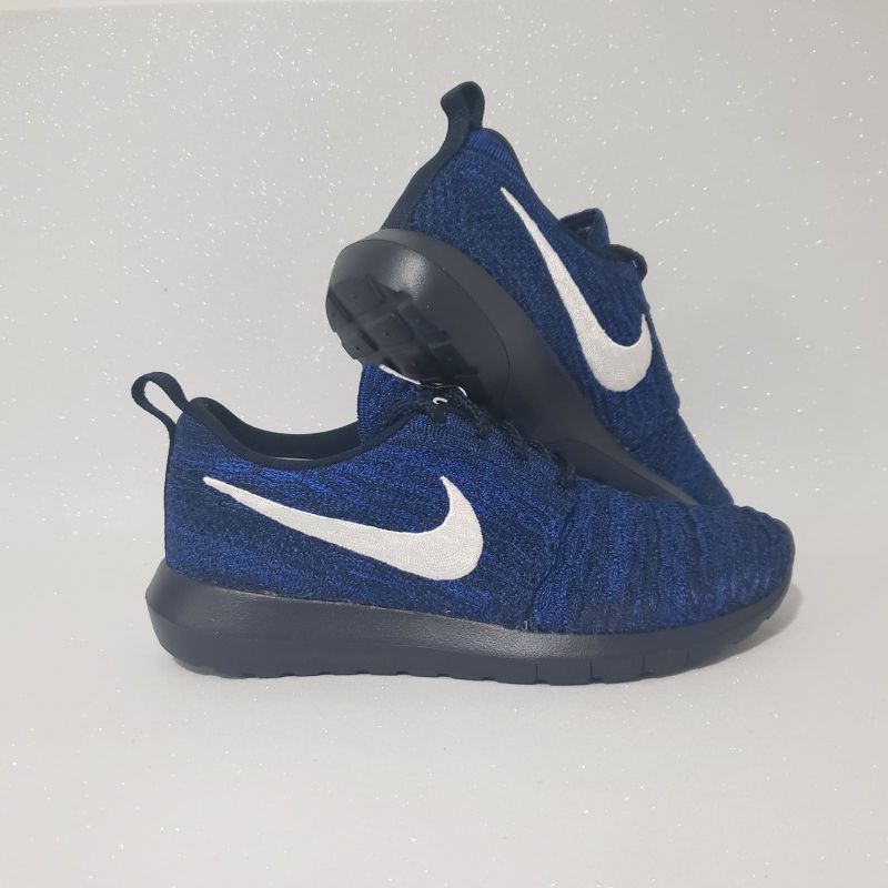 Nike roshe run clearance flyknit azul