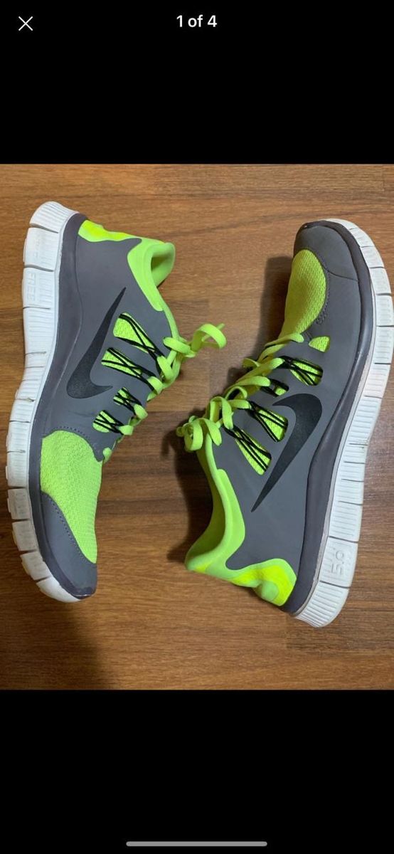 Nike store running neon