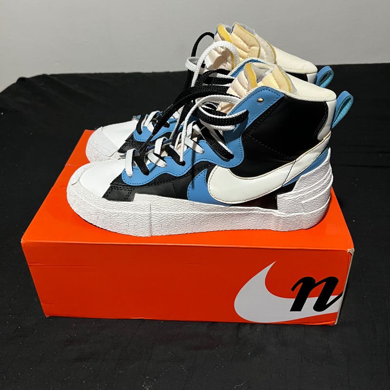 Nike sacai cheap blazer blue