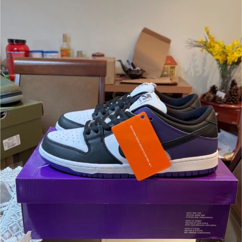 Nike Sb Dunk Low Court Purple 42br Nike Nunca Usado 100354529