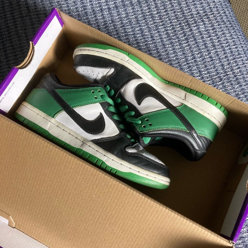 Nike Sb Dunk Low Pro Classic Green/ Black White | Nike Usado