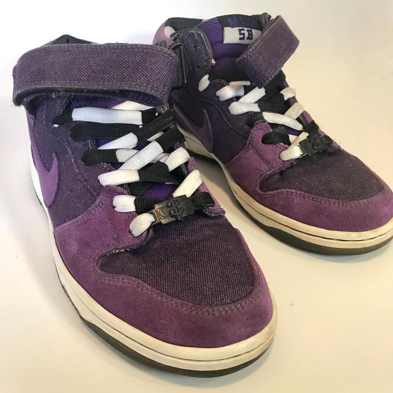 Nike sb shop mid hombre purpura