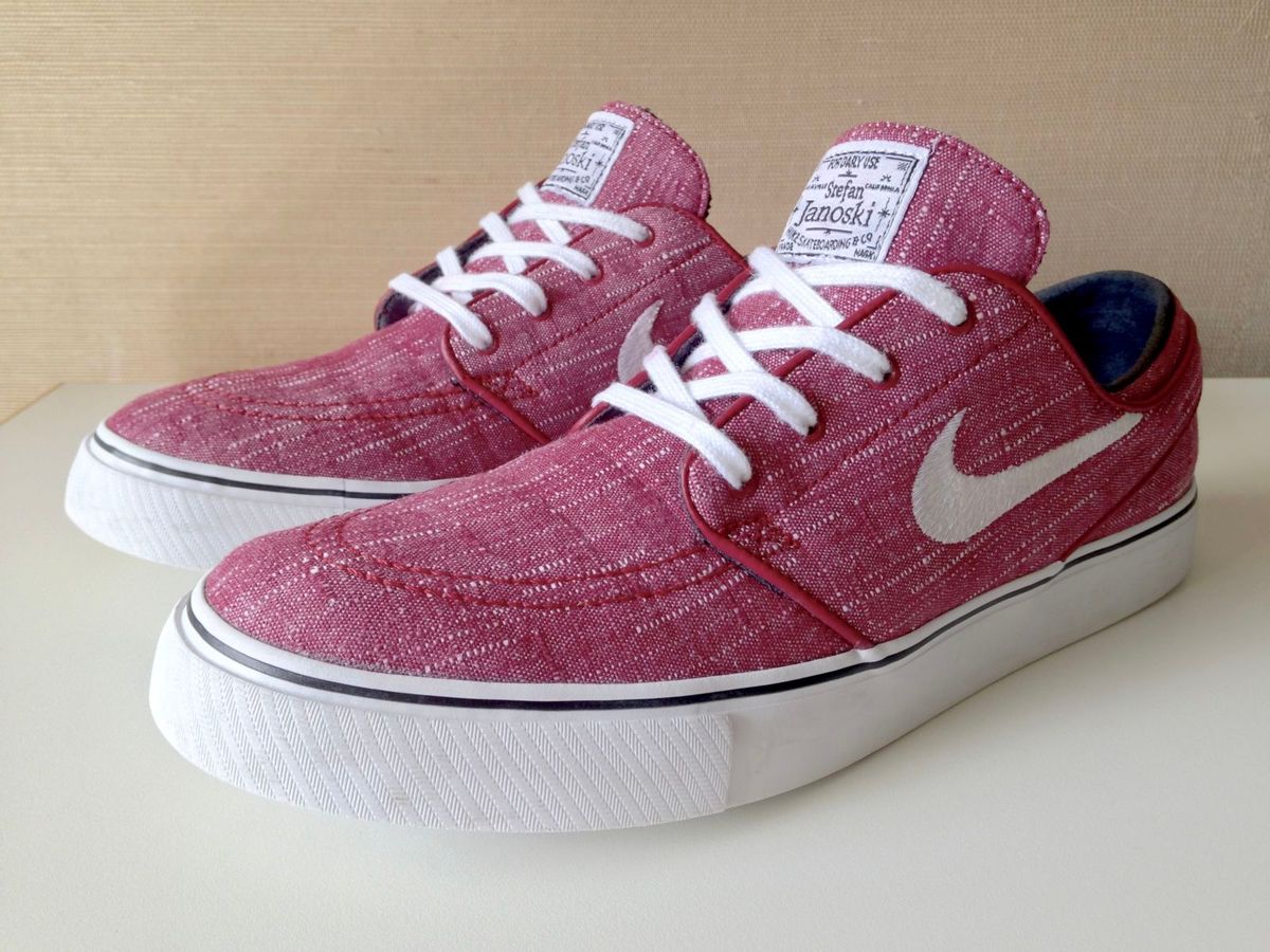 tênis nike sb zoom stefan janoski canvas rosa