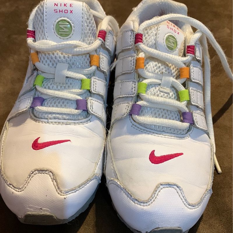 Nike Shox Colorido Cal ado Infantil para Meninas Nike Usado 77917972 enjoei