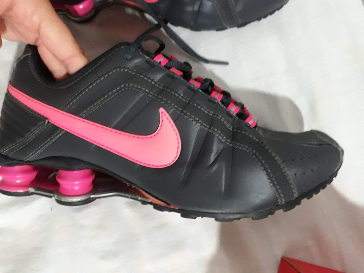 Nike Air Max Nike Shox Junior Feminino Preto E Rosa Nike Shox