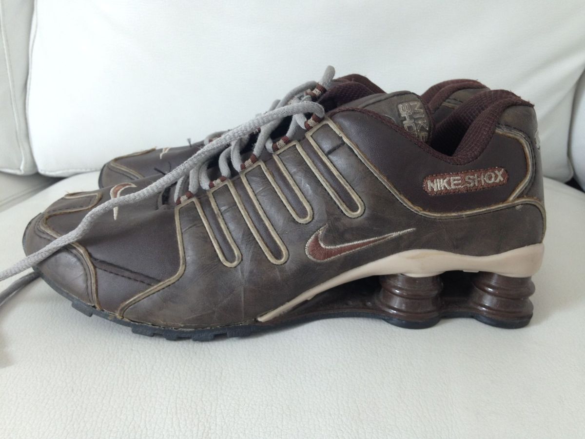 nike shox marrom original