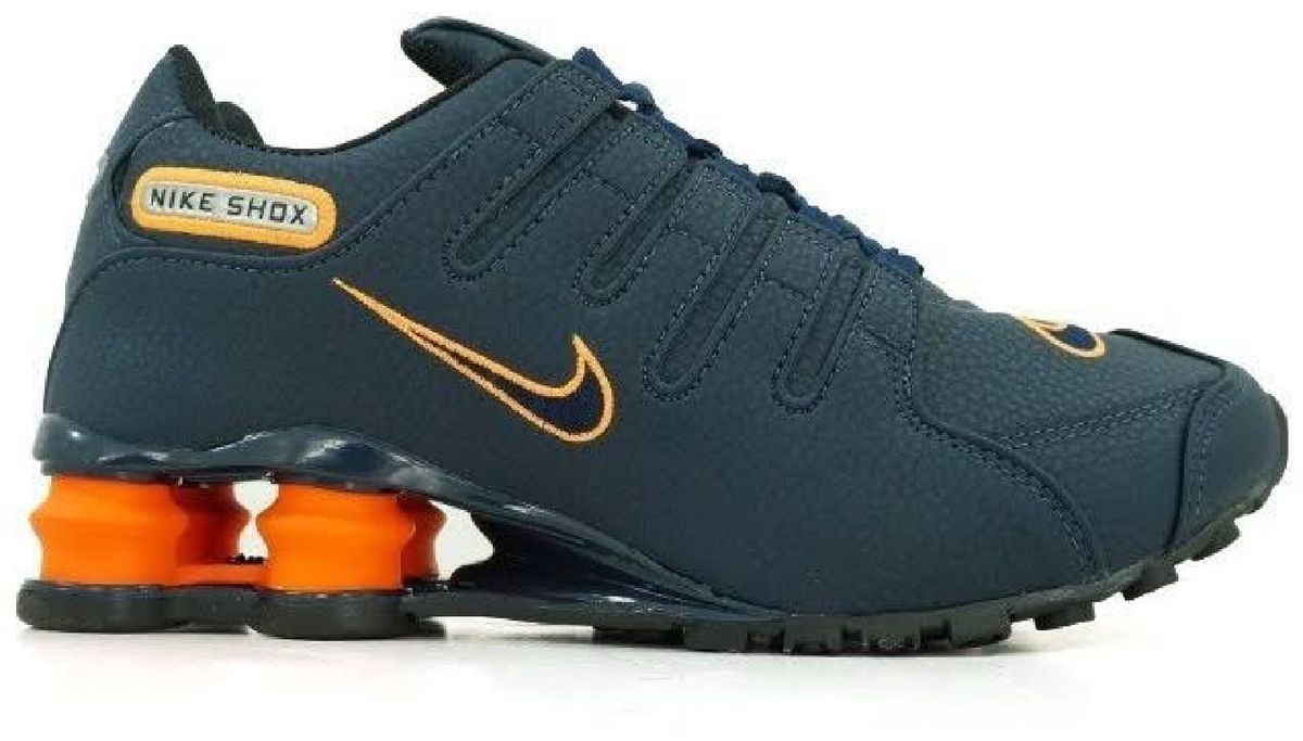 nike shox nz preto e laranja