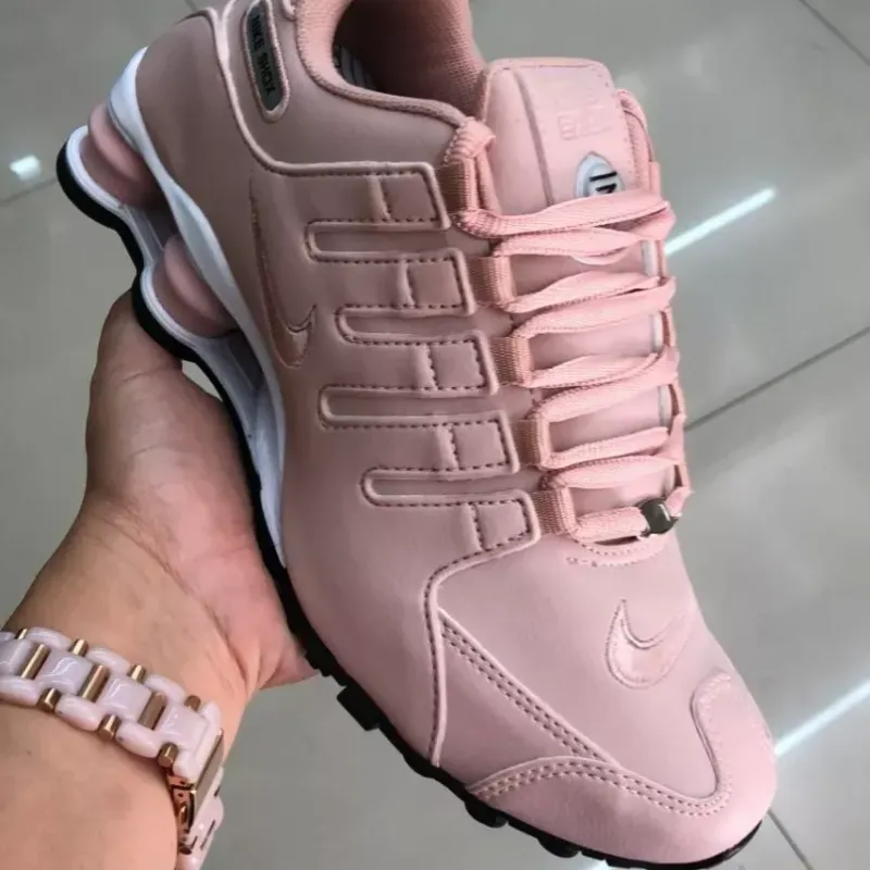 Nike shox hot sale rose feminino