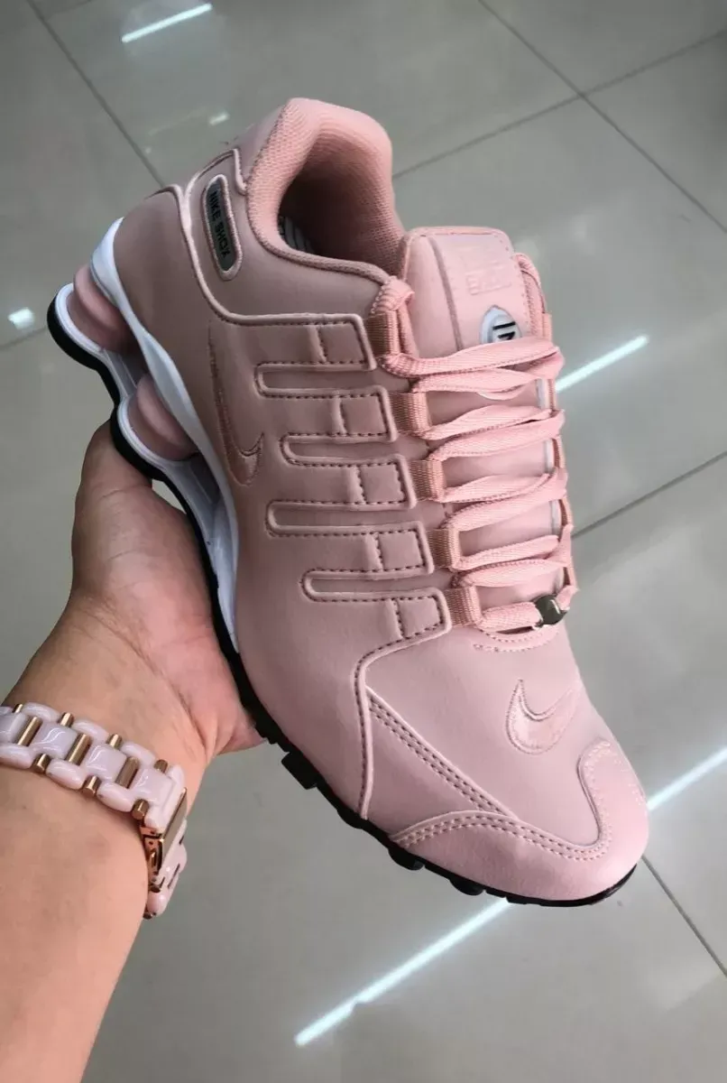 nike shox feminino rose