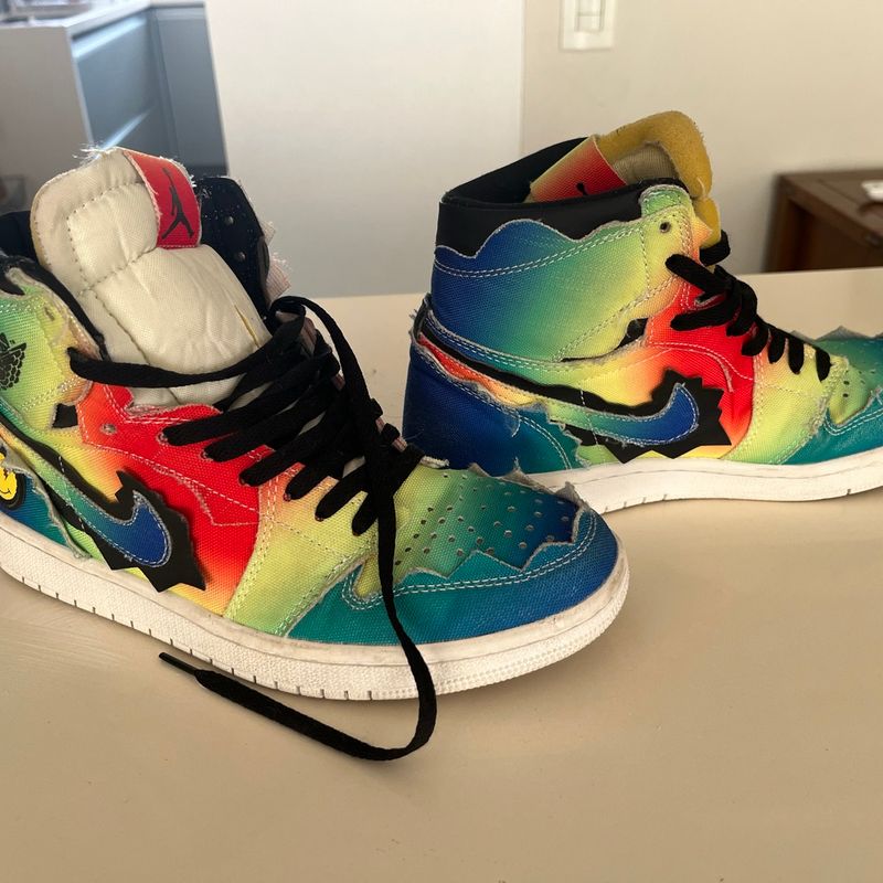 Nike Sneaker Air Jordan 1 J. Balvin | Nike Usado 109086846 | enjoei