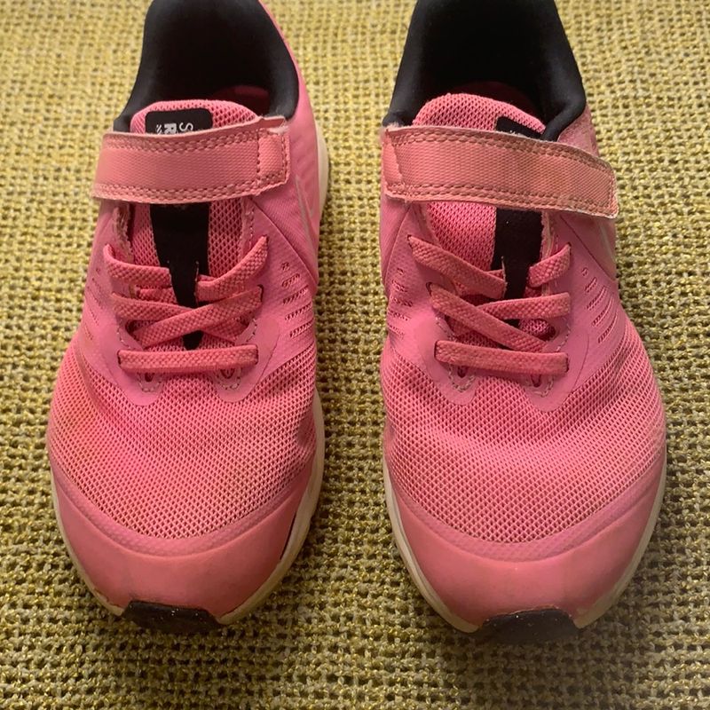 Nike: Tênis Infantil Star Runner, Rosa Pink com Cadarço e Velcro