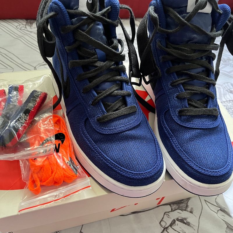 Nike Vandal High X Stüssy Deep Royal Blue | Tênis Feminino Nike