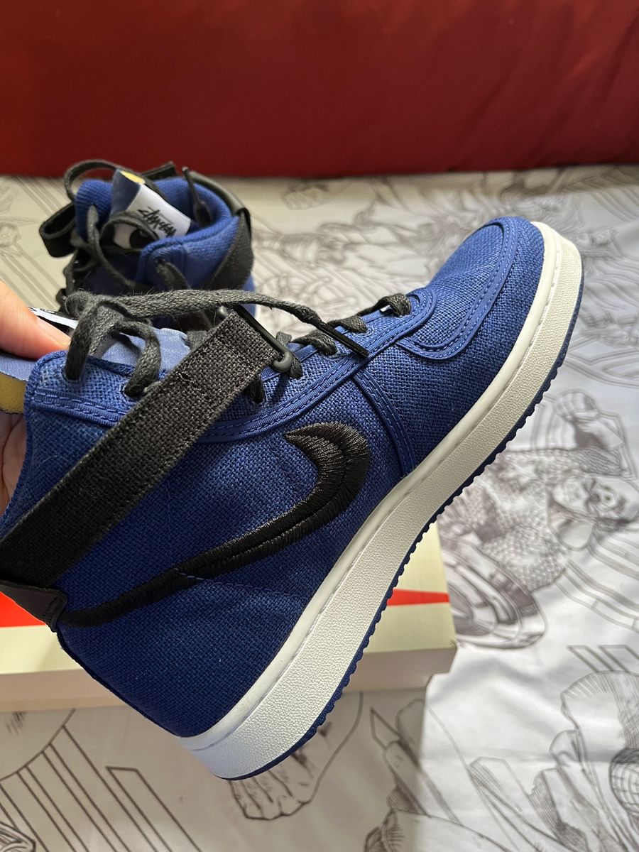 Stussy×Nike Vandal High Deep  Blue Nike Vandal High X Stüssy Deep Royal Blue | Tênis Feminino Nike