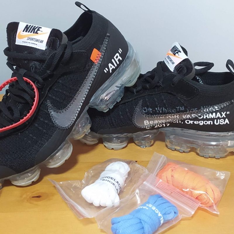 Nike vapormax off white best sale black real vs fake