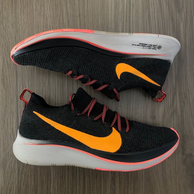 Nike zoom black sales and orange