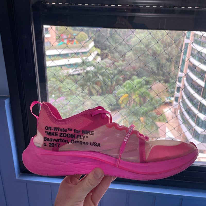 Nike Zoom Fly Off White Rosa Size 11 Us Nike Usado 105519053 enjoei
