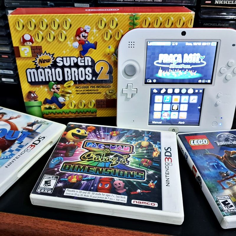 Nintendo 2Ds Branco e Vermelho + Jogo Super Mario Bros. 2 [video