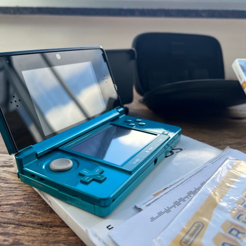 Console Nintendo 3DS Aqua Blue - Nintendo - MeuGameUsado