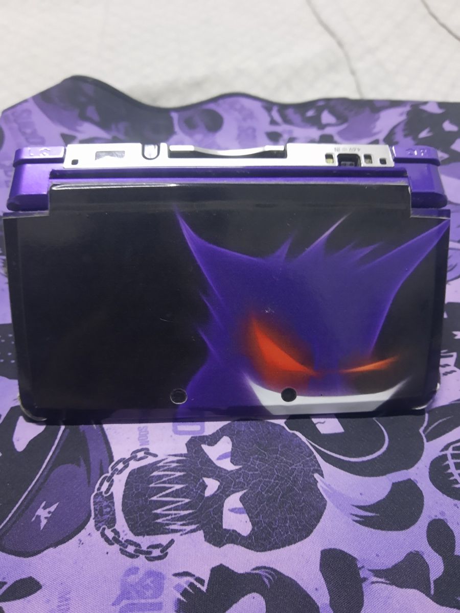 Nintendo 3ds Roxo com Skin Gengar Desbloqueado | Console de Videogame ...