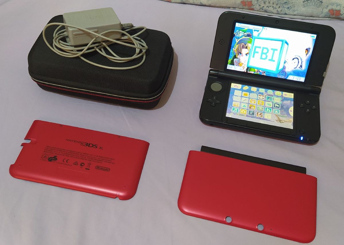 Nintendo 3ds Xl Desbloqueado, Sd 16gb, Carregador, Case, Carcaça