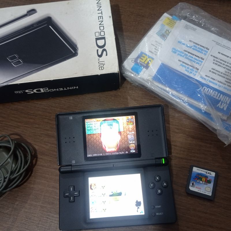 Nintendo Ds Lite Azul + R4 4gb Com Muitos Jogos - Escorrega o Preço