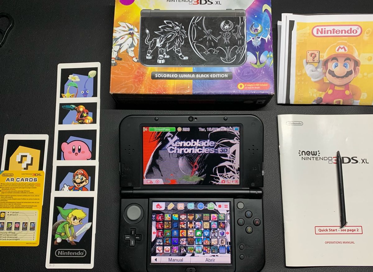 Nintendo New 3ds Xl Pokemon Sun And Moon Edition Console de Videogame Nintendo Usado 74578148